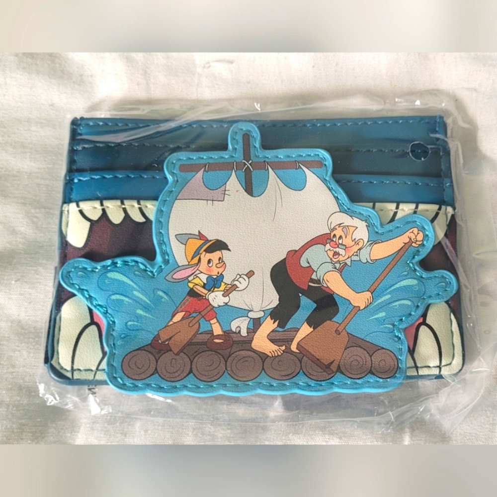 Pinnochio Loungefly mini backpack & cardholder set - Picture 2 of 8